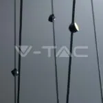 V-TAC VT-23106 12W LED Магнитен Осветител Въже 120`D 3000K Пясъчно Черно Тяло 3 Години Гаранция