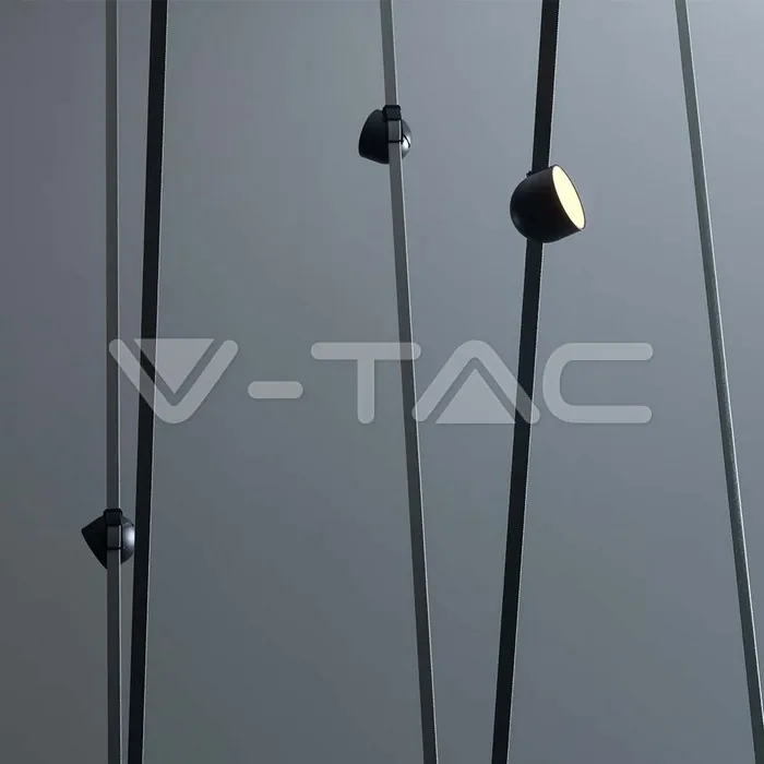 V-TAC VT-23106 12W LED Магнитен Осветител Въже 120`D 3000K Пясъчно Черно Тяло 3 Години Гаранция
