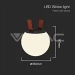 V-TAC VT-23108 10W LED Магнитен Осветител Въже 120`D 3000K Пясъчно Черно Тяло 3 Години Гаранция