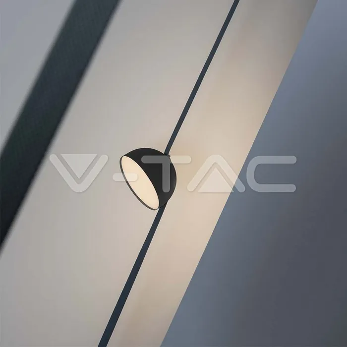 V-TAC VT-23109 20W LED Магнитен Осветител Въже 120`D 3000K Пясъчно Черно Тяло 3 Години Гаранция