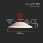 V-TAC VT-23112 20W LED Магнитен Осветител Въже 120`D 3000K Пясъчно Бяло Тяло 3 Години Гаранция