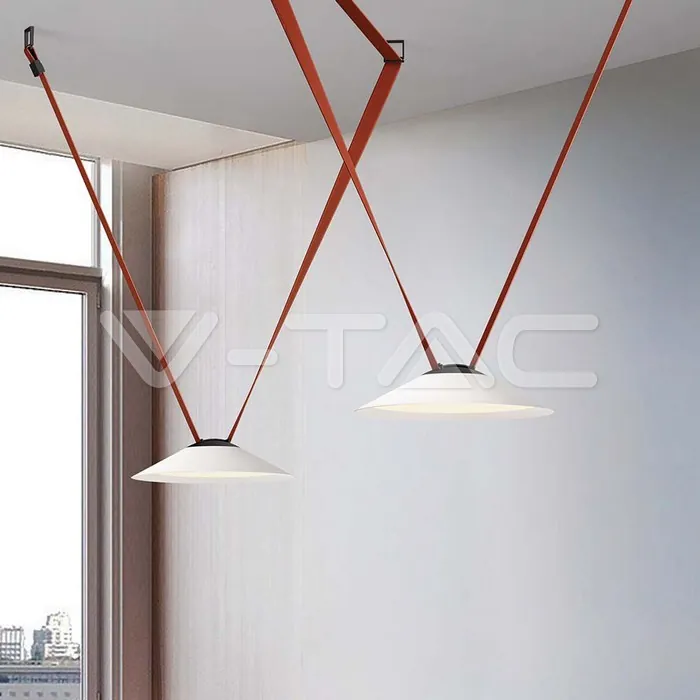 V-TAC VT-23112 20W LED Магнитен Осветител Въже 120`D 3000K Пясъчно Бяло Тяло 3 Години Гаранция