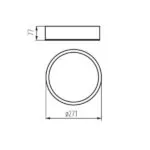 Kanlux 23126 Плафониера JASMIN E27 220V IP20