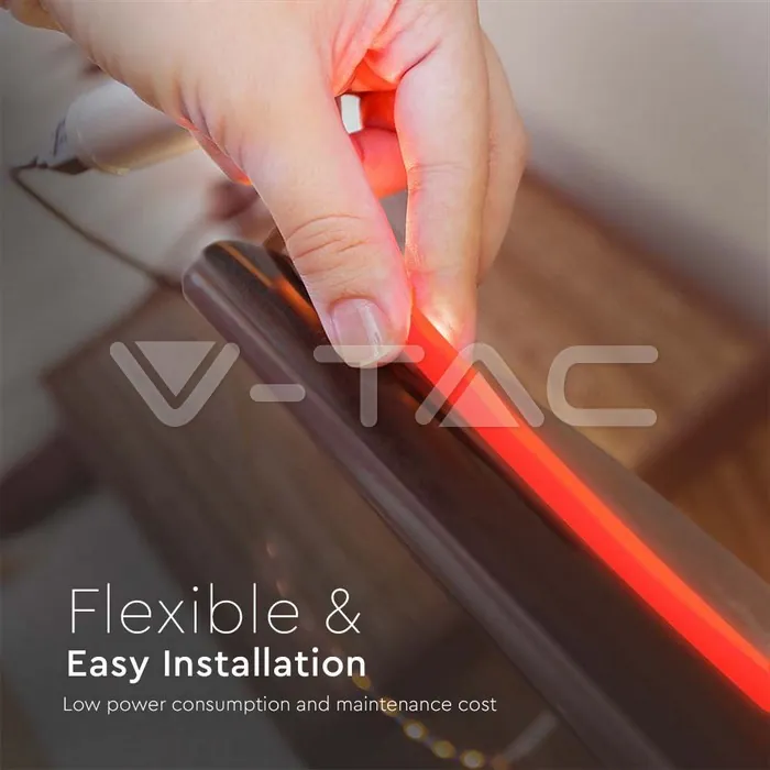 V-TAC VT-23141 LED COB Лента 24V IP67 Червена 320 Leds 10W/m