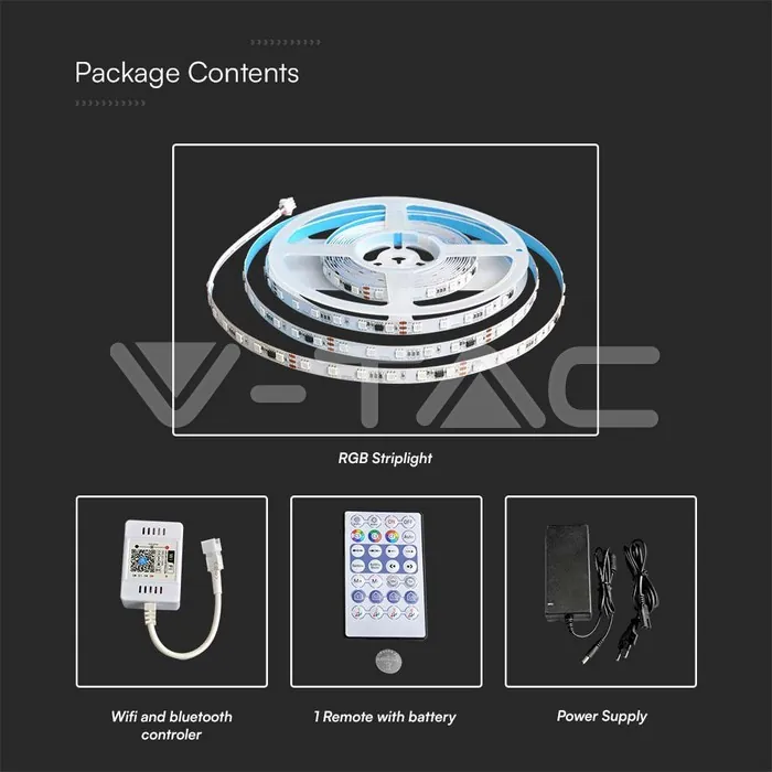 V-TAC VT-23145 LED Magic Лента Сет RGB 24V RGB IP20