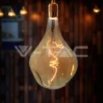 V-TAC VT-23168 LED Крушка 4W Filament Спирала A165S 2700K Амбър