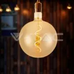 V-TAC VT-23169 LED Крушка 4W Filament Спирала G200 2700K Амбър
