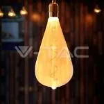 V-TAC VT-23172 LED Крушка 4W Filament Спирала ST120 2700K Амбър