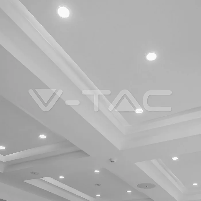 V-TAC VT-23184 7W LED Луна Кръг SAMSUNG 6400K Бяло Тяло