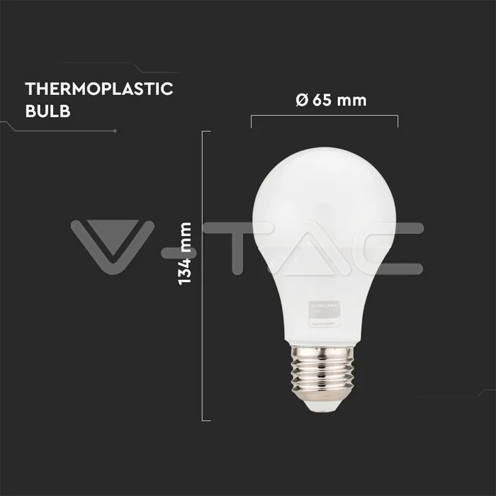 V-TAC VT-23212 LED Крушка SAMSUNG Чип 15W E27 A65 4000K
