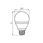 Kanlux 23420 ЛЕД Лампа BILO LED E27 220V 6.5W 3000K