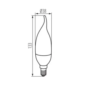 Kanlux 23490 ЛЕД Лампа IDO LED E14 220V 6.5W 3000K