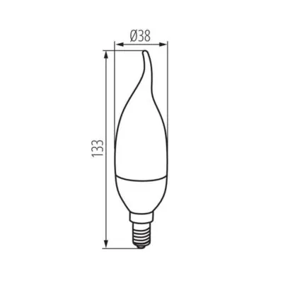 Kanlux 23491 ЛЕД Лампа IDO LED E14 220V 6.5W 4000K