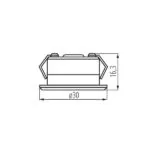 Kanlux 23521 ЛЕД Луна за вграждане IMBER 12V 1W 6500K IP65