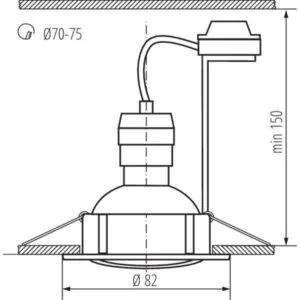 Kanlux 23846 Комплект осветителни тела за вграждане с източник TRIBIS II GU10 220V 3000K IP20