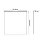 VITO 2420950 ЛЕД Панел SLIM DAPHNE 36W 2628Lm 4000K с За Вграждане MOUNTING Клипси Сиво
