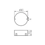 Kanlux 24241 Захранващ Трансформатор 220V-12V 15W CV CIRCO IP20