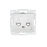 Kanlux 24756 Независимо двойно компютърно гнездо (2x RJ45Cat 6 Jack) DOMO