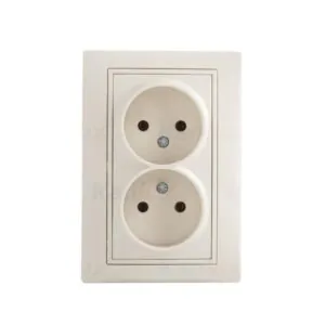 Kanlux 24800 Двоен електрически контакт без заземяване. комплект DOMO