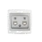Kanlux 24870 Двойна независима телефонна розетка (2xRJ11) DOMO