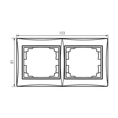 Kanlux 24881 Двойна хоризонтална рамка DOMO