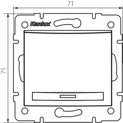 Kanlux 24901 Еднополюсен ключ за LED DOMO