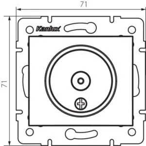 Kanlux 24920 Антенно крайно гнездо от тип TV DOMO