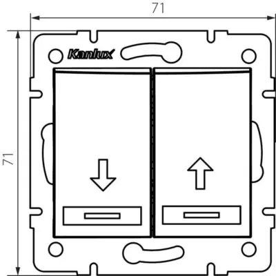 Kanlux 24980 Електрически превключвател Щора DOMO