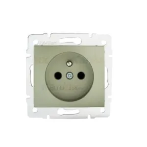 Kanlux 25030 Единичен захранващ контакт. френски стандарт със защита на контактите DOMO