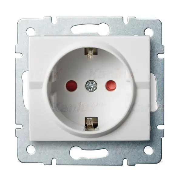 Kanlux 25088 Единичен захранващ контакт Schuko със защита на контактите LOGI