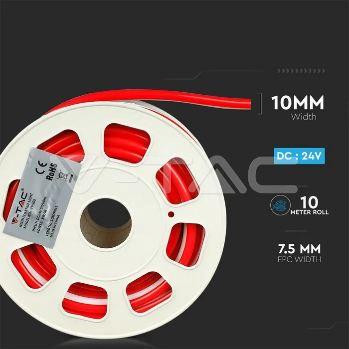 V-TAC VT-2516 Neon Flex 24V червен