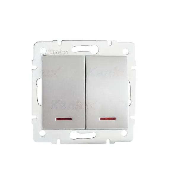 Kanlux 25189 Двоен електрически ключ LED LOGI