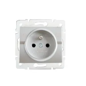 Kanlux 25208 Единичен захранващ контакт. френски стандарт със защита на контактите LOGI