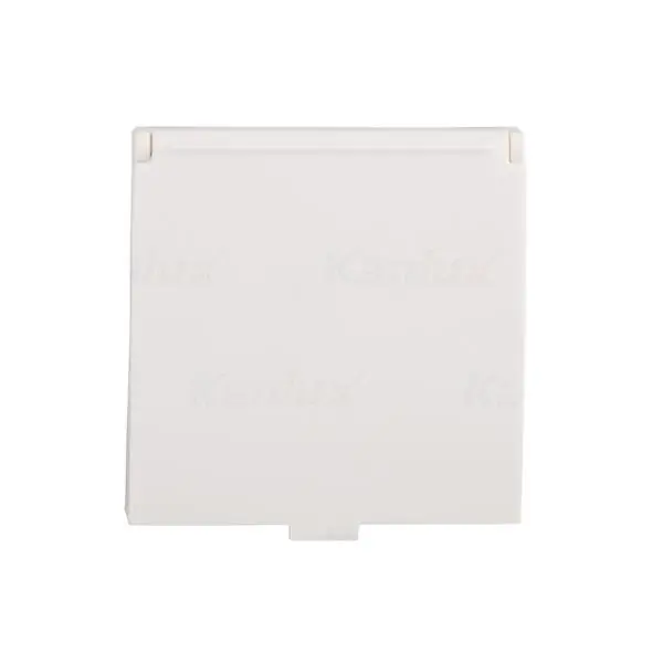 Kanlux 25325 Захранващ контакт Schuko с капачка и IP20 със защита на контактите BIURO