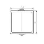 Kanlux 25351 Еднополюсен ключ TEKNO