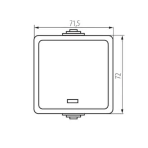 Kanlux 25353 Еднополюсен ключ за LED TEKNO
