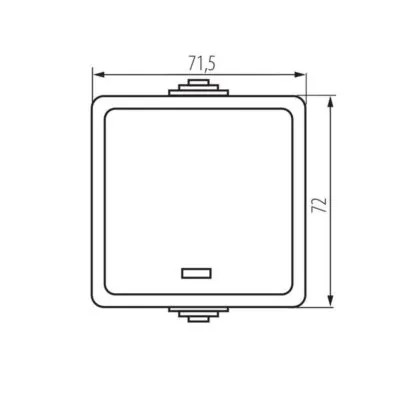 Kanlux 25353 Еднополюсен ключ за LED TEKNO
