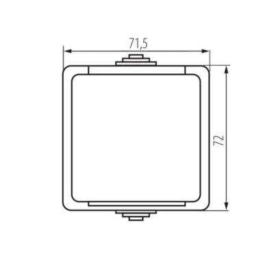 Kanlux 25356 Захранващ контакт. френски стандарт със защита на контактите TEKNO