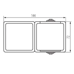 Kanlux 25358 Еднополюсен ключ и захранващ контакт от френски стандарт със защита на контактите TEKNO