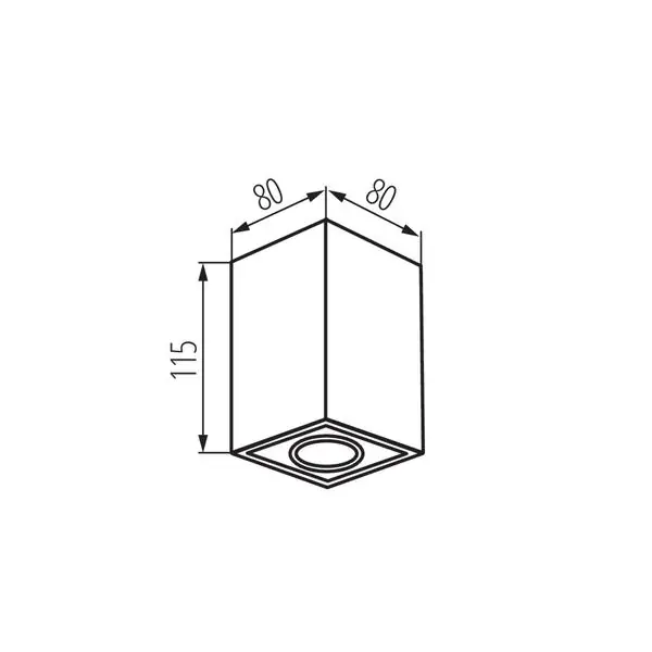 Kanlux 25476 Точково таванно осветително тяло GORD XS GU10 220V IP20