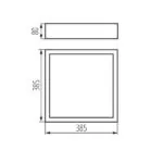 Kanlux 25678 Плафониера MERSA E27 220V IP20