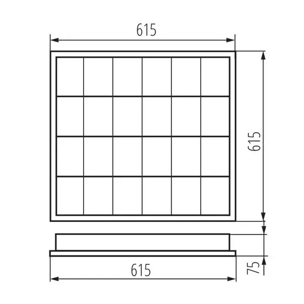 Kanlux 25711 Растерно осветително тяло за външен монтаж NOTUS G13 220V 4 x 18W IP20