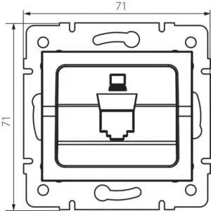 Kanlux 25926 Адаптер за цокъл RJ45 LOGI