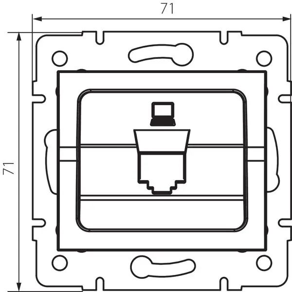 Kanlux 25926 Адаптер за цокъл RJ45 LOGI