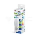 V-TAC VT-260 LED Крушка SAMSUNG Чип 4.5W E14 A++ Кендъл 6400K