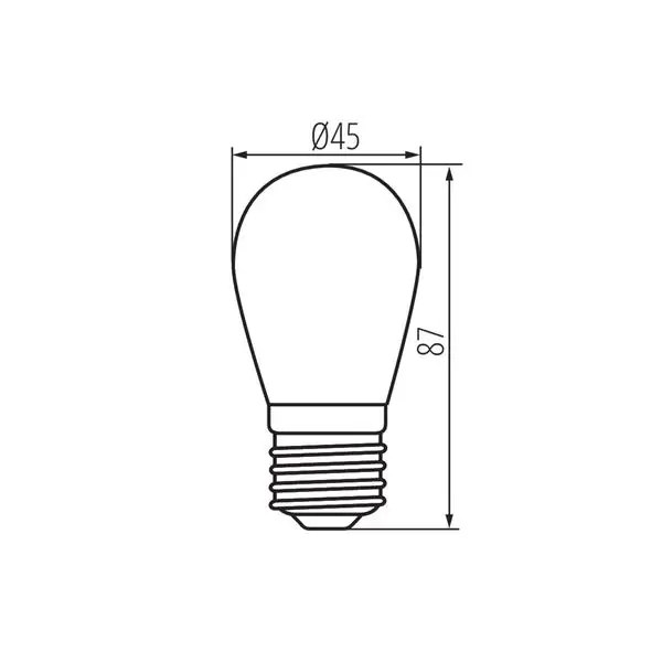 Kanlux 26045 ЛЕД Лампа ST45 LED E27 220V 2700K