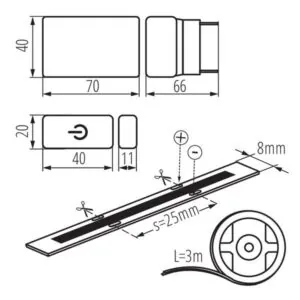 Kanlux 26327 Комплект LED COB SET 220V 18W 4000K