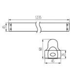 Kanlux 26361 Линейно осветително тяло за тръба LED T8 ALDO 4LED G13 220V IP20