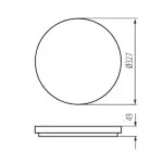 Kanlux 26444 ЛЕД Плафон VARSO LED 220V 24W 3000K IP54
