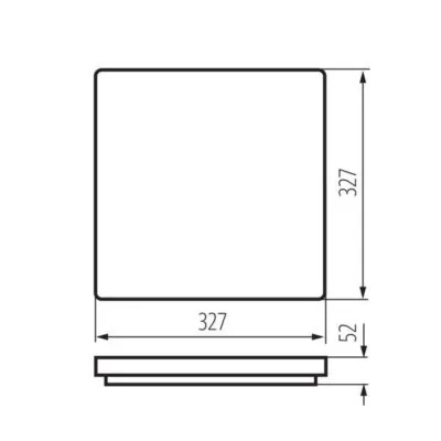 Kanlux 26449 ЛЕД Плафон VARSO LED 220V 36W 4000K IP54
